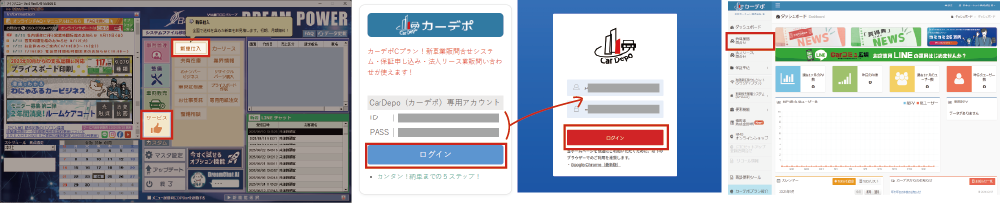 ログイン方法の案内